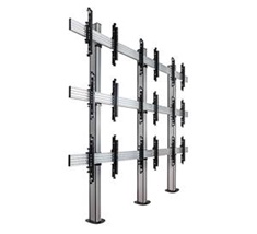B-Tech BT8372-3x3/BS Universal Bolt Down Video Wall Mounting System with Micro-Adjustment for 46-55"