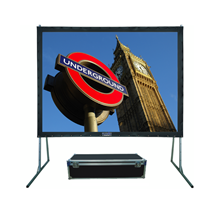 4.04m Sapphire Rapidfold Rear Projection Screen 4:3